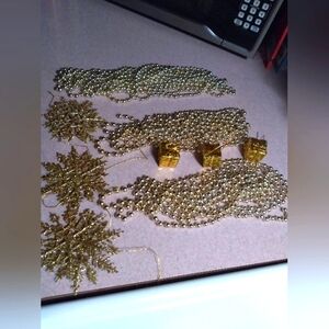 Gold Christmas Ornament Bundle